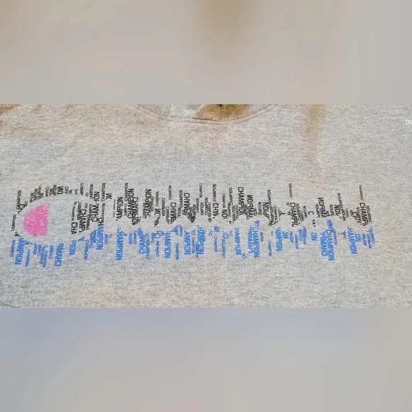 champion shop hooded pullover sweatshirt, unisex, size youth XLG/ adult sm, gray - Picture 4 of 8